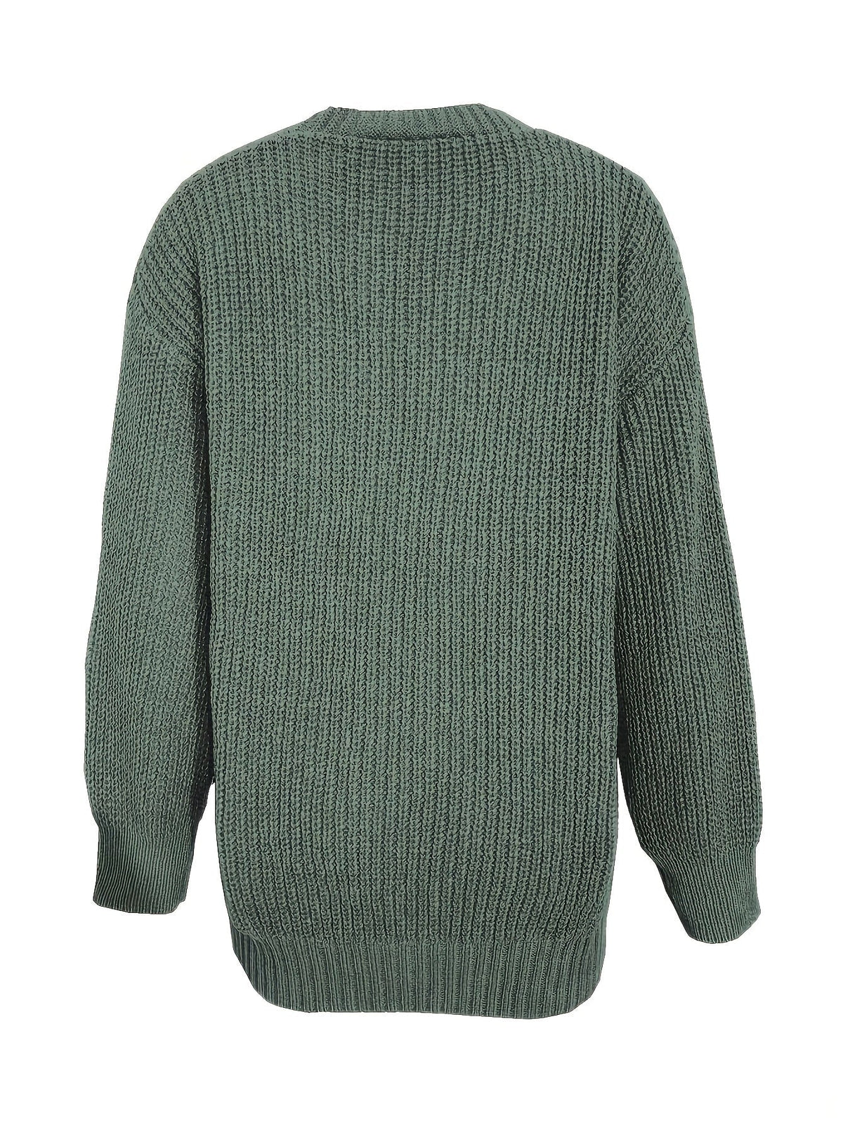 Chunky Knit Winter Cardigan, Coffee Brown