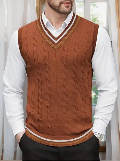Cable Knit Winter Vest