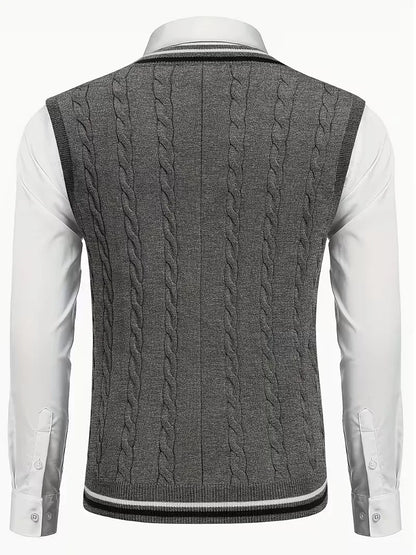 Cable Knit Winter Vest