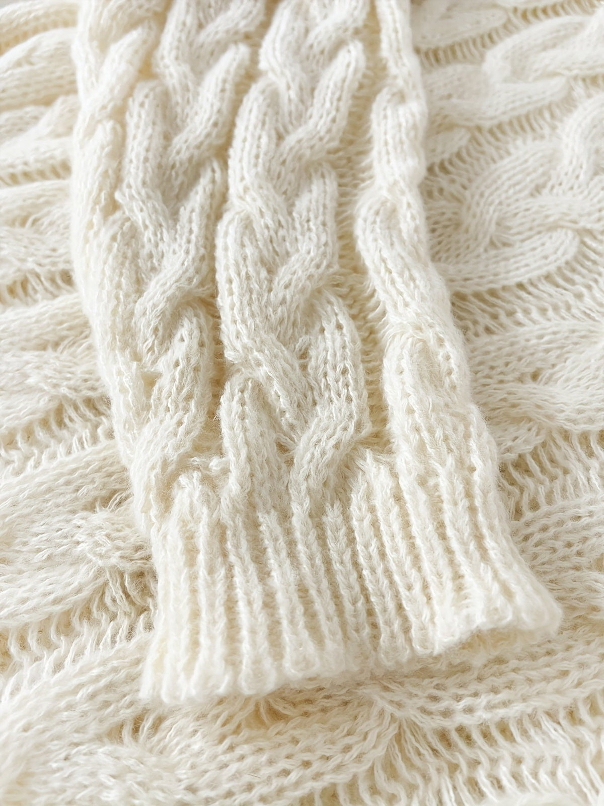 Chunky Knit Winter Jumper, Beige