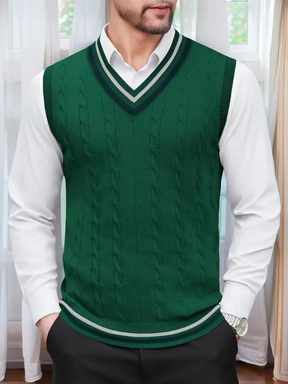 Cable Knit Winter Vest