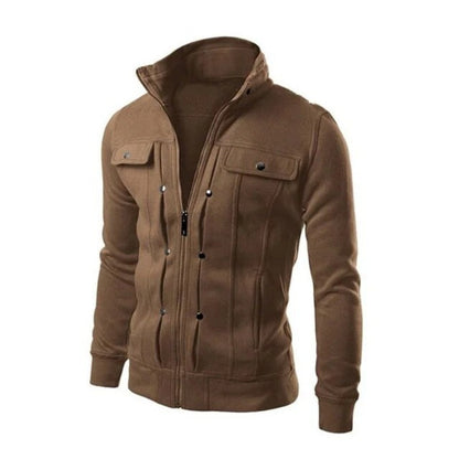 Fitted Winter Zip-Up Jacket