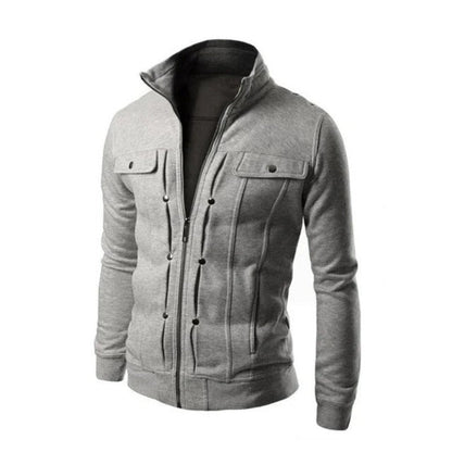 Fitted Winter Zip-Up Jacket