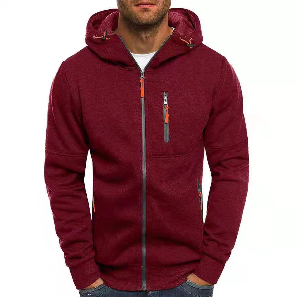 Fitted Autumn Zip-Up Hoodie