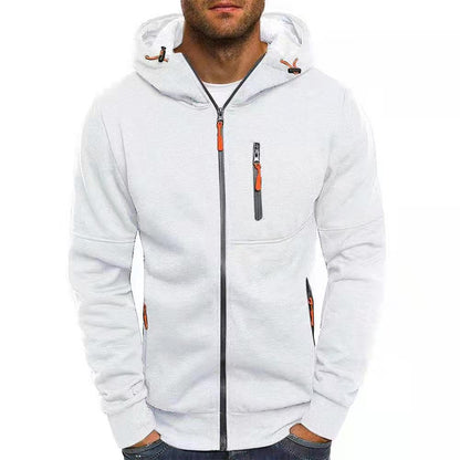 Fitted Autumn Zip-Up Hoodie