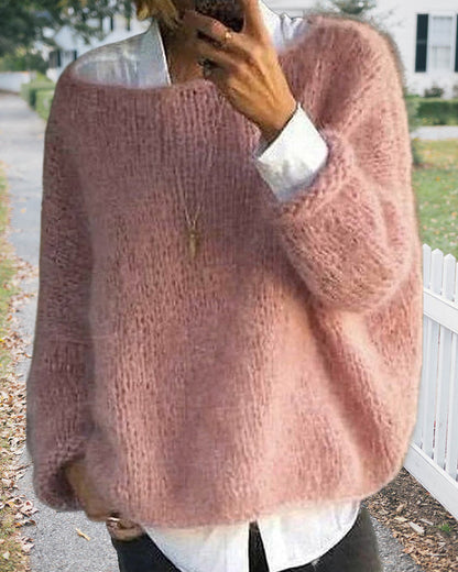 Off-Shoulder Mohair Jumper