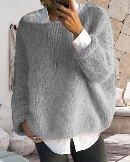 Off-Shoulder Mohair Jumper