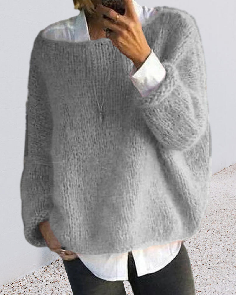 Off-Shoulder Mohair Jumper