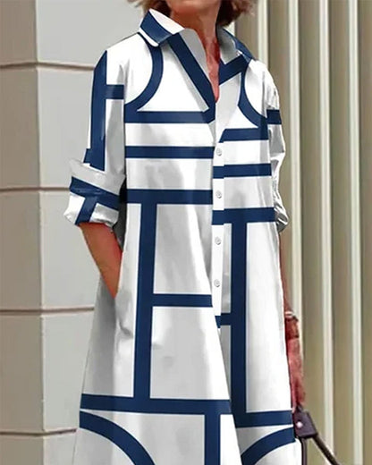 Geometric Print Dress
