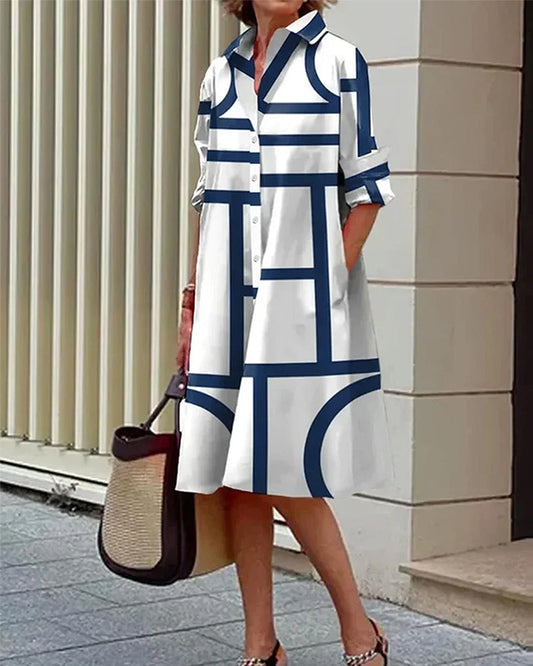 Geometric Print Dress
