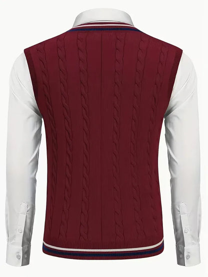 Cable Knit Winter Vest