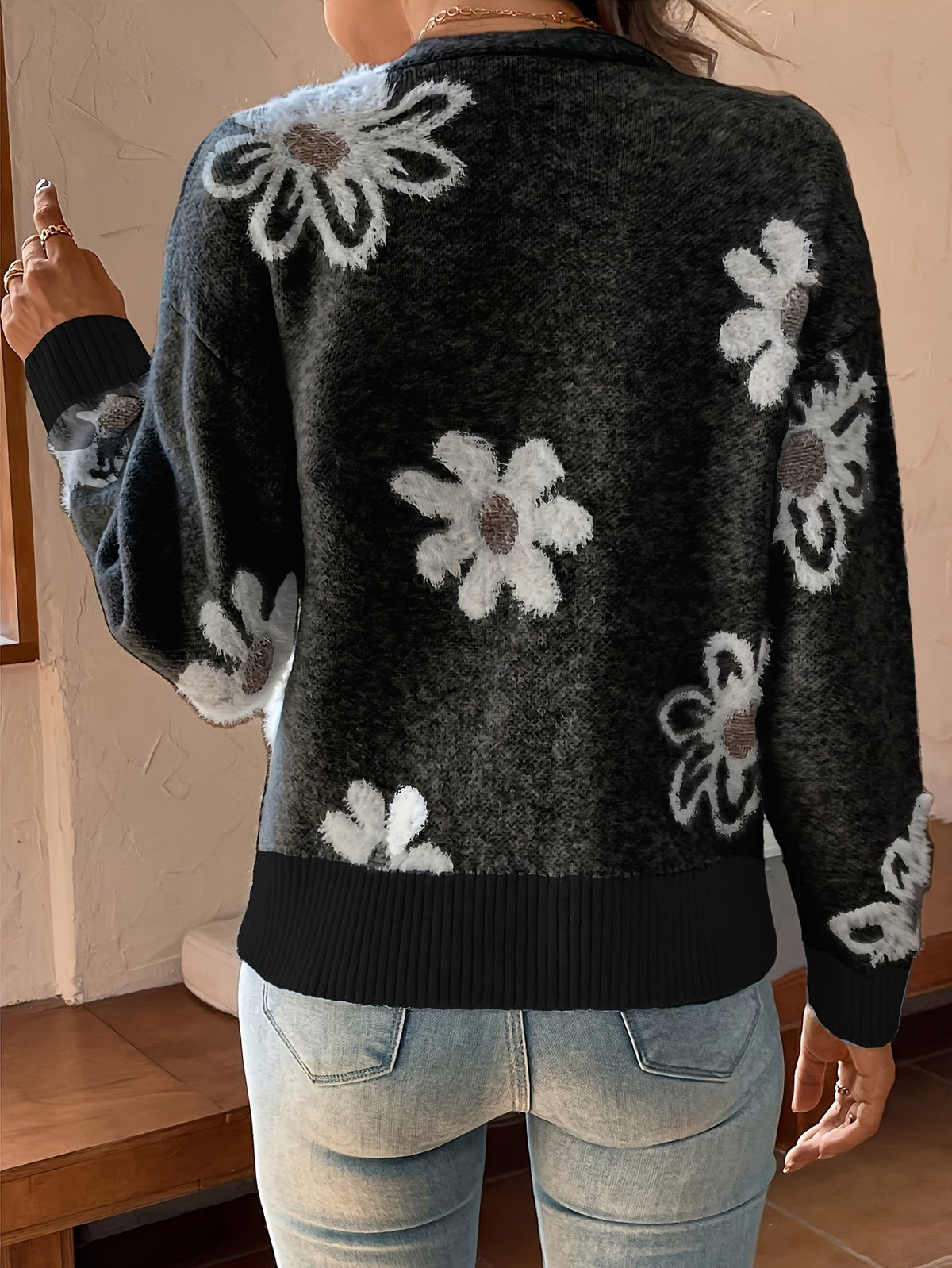 Floral Mid-Season Cardigan