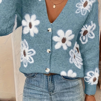 Floral Mid-Season Cardigan