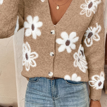 Floral Mid-Season Cardigan