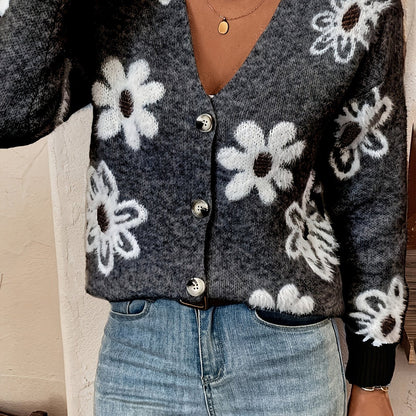 Floral Mid-Season Cardigan