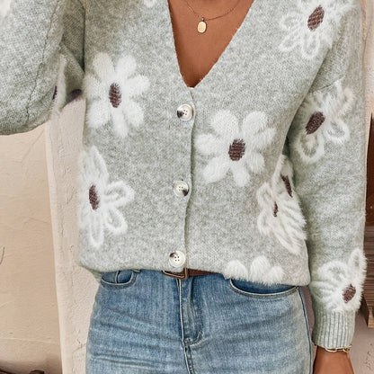 Floral Mid-Season Cardigan