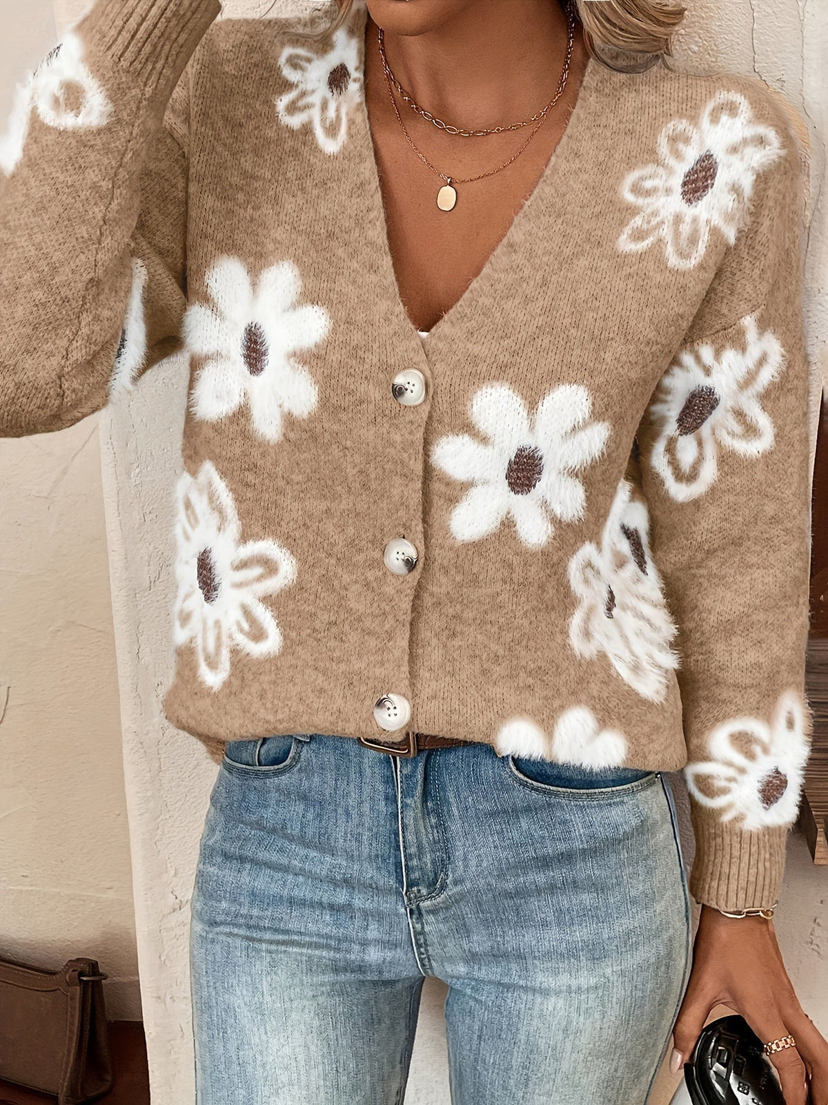Floral Mid-Season Cardigan
