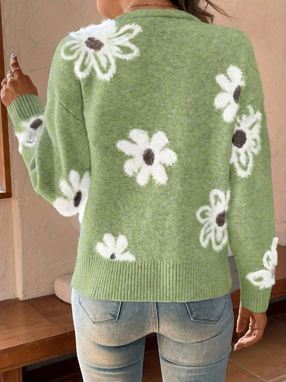 Floral Mid-Season Cardigan