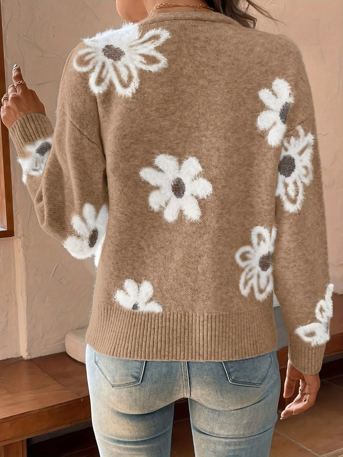 Floral Mid-Season Cardigan