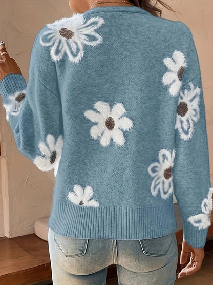 Floral Mid-Season Cardigan
