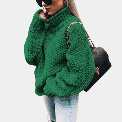 Chunky Knit Winter Jumper, Khaki