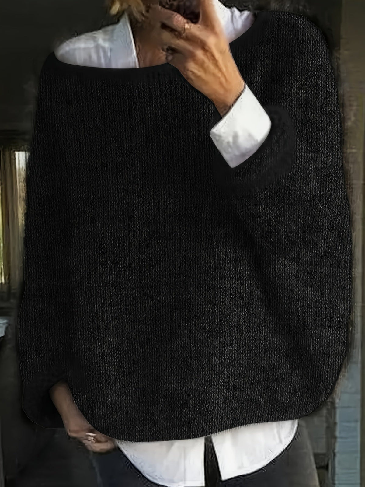 Oversized Knit Winter Jumper, Pink