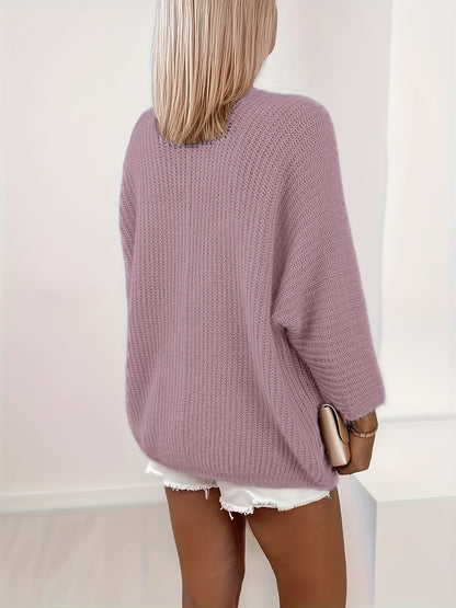 Oversized Knit Cardigan, Khaki