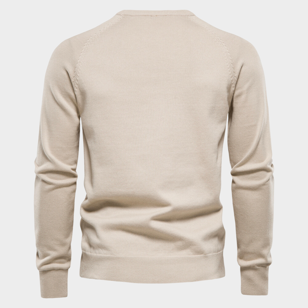Textured Knit Round Neck Jumper