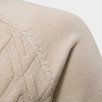 Textured Knit Round Neck Jumper