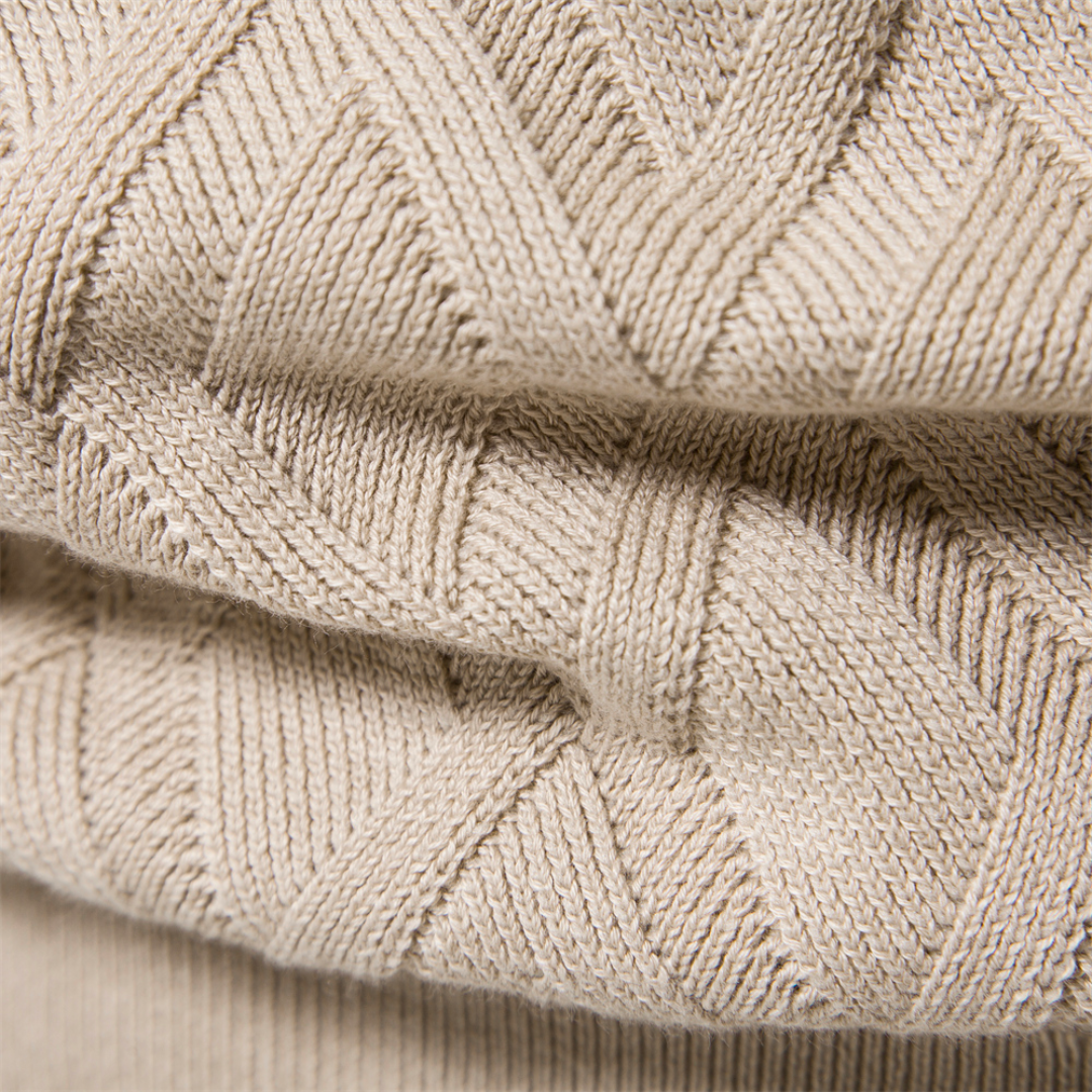 Cable Knit Winter Jumper, Beige
