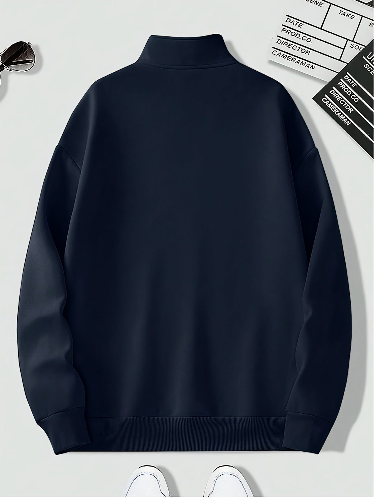 Relaxed Half-Zip Winter Jumper