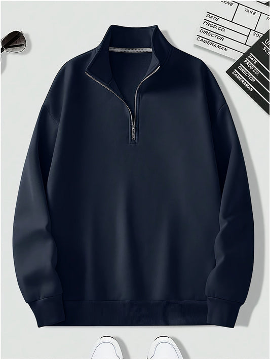 Oversized Zip Neck Jumper