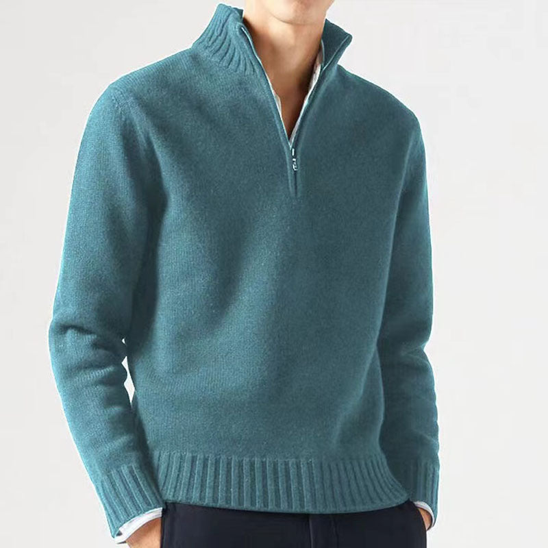 Thick Knit Winter Jumper, Sky Blue