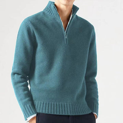 Thick Knit Winter Jumper, Sky Blue