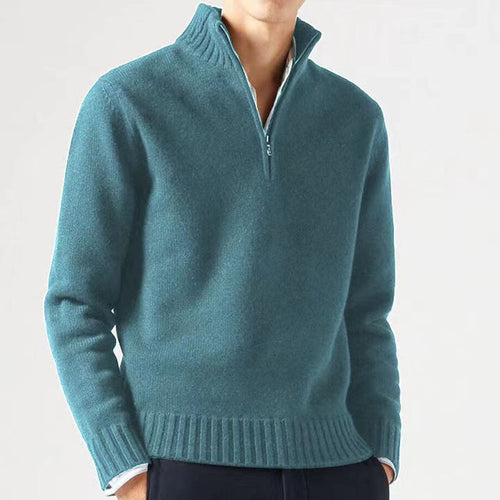 Thick Knit Winter Jumper, Sky Blue