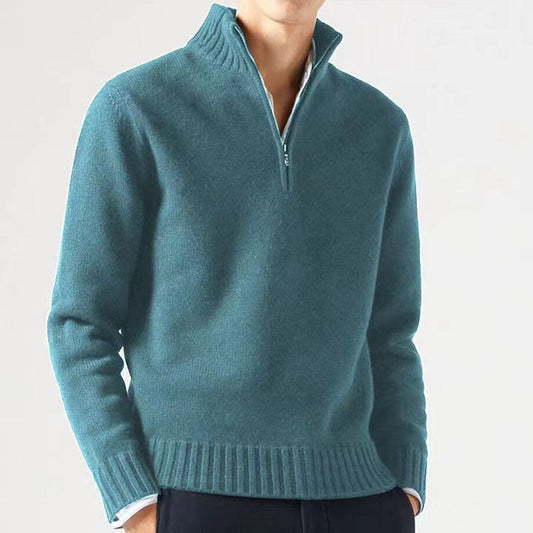 Thick Knit Winter Jumper, Sky Blue