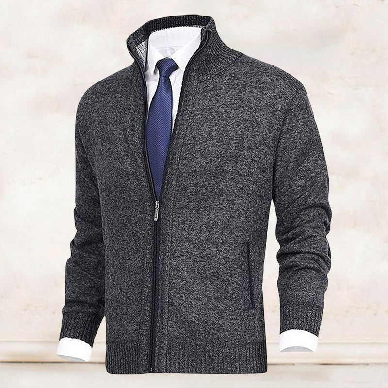 Zip-Up Winter Cardigan