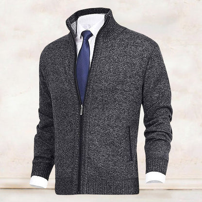 Zip-Up Winter Cardigan