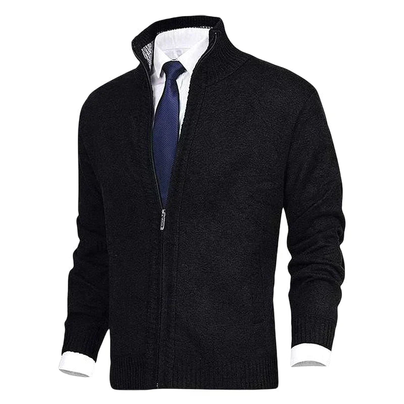 Zip-Up Winter Cardigan