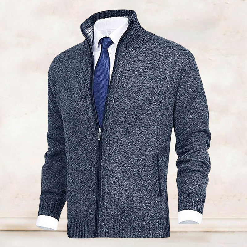 Zip-Up Winter Cardigan