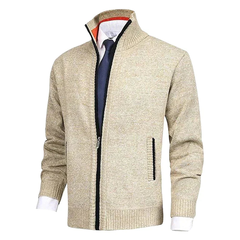 Zip-Up Winter Cardigan