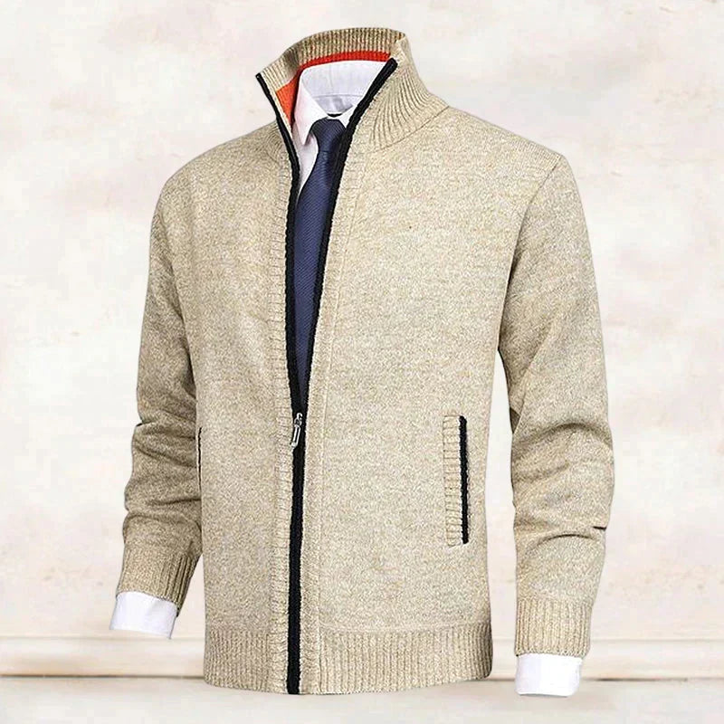Zip-Up Winter Cardigan