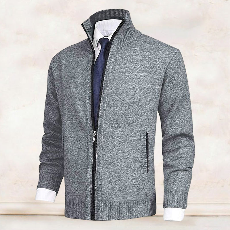 Zip-Up Winter Cardigan