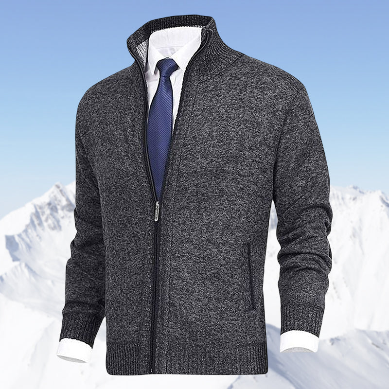 Zip-Up Winter Cardigan