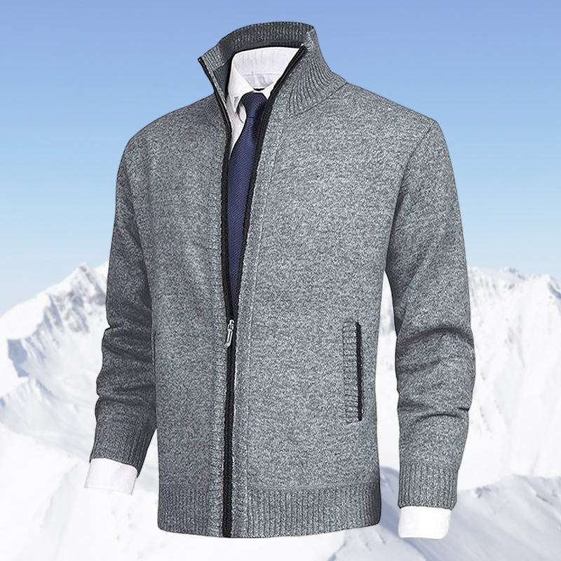Zip-Up Winter Cardigan