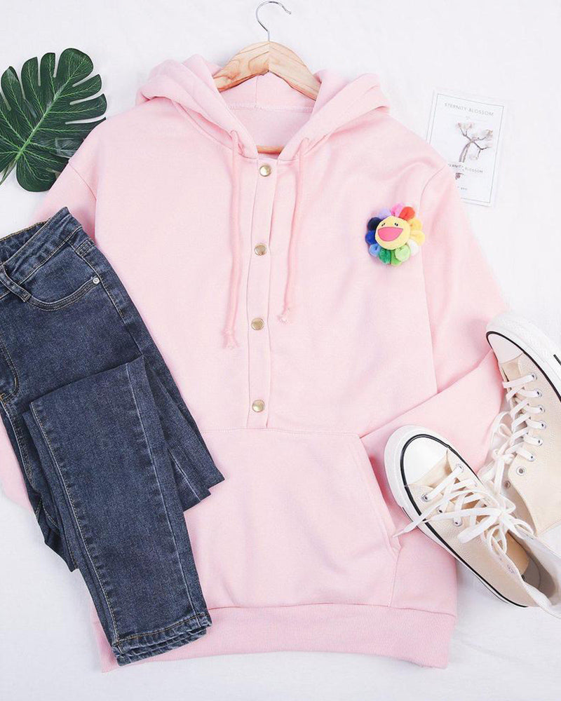 Fleece-Lined Winter Jumper, Pink