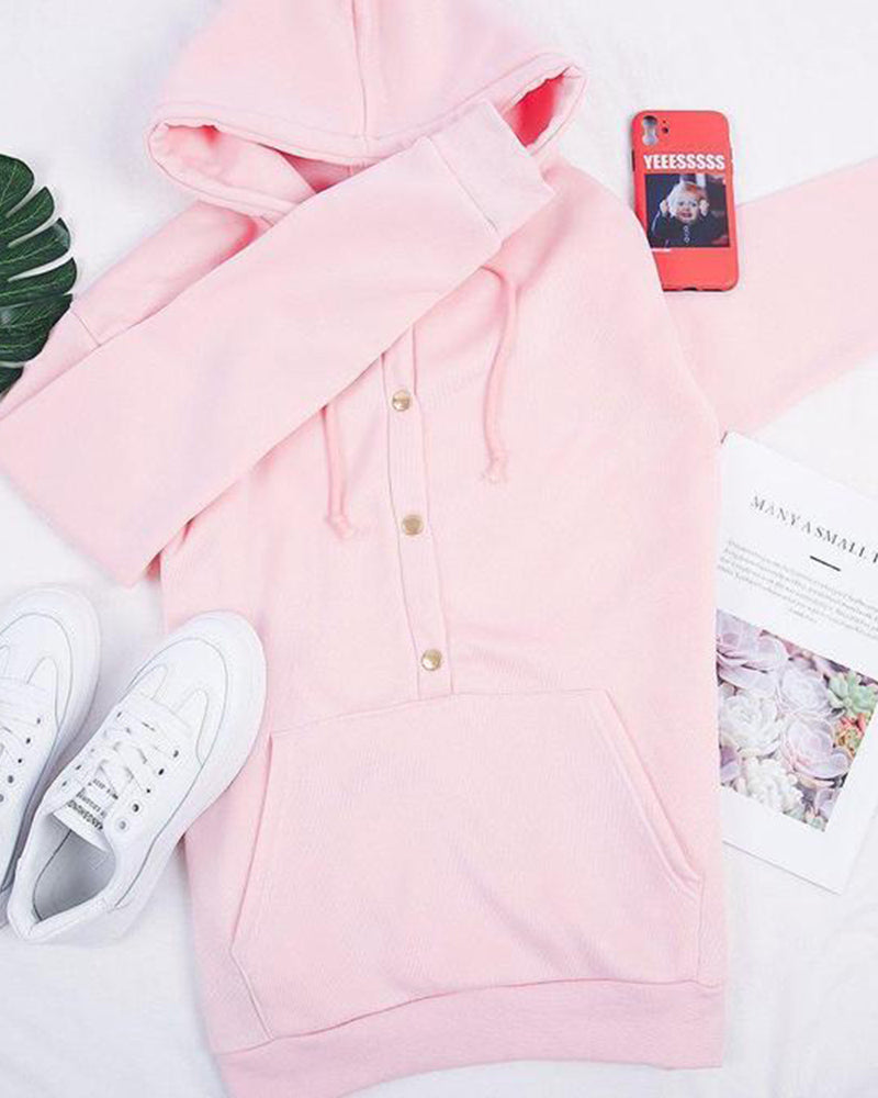 Fleece-Lined Winter Jumper, Pink