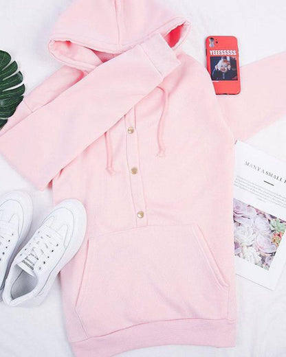 Fleece-Lined Winter Jumper, Pink