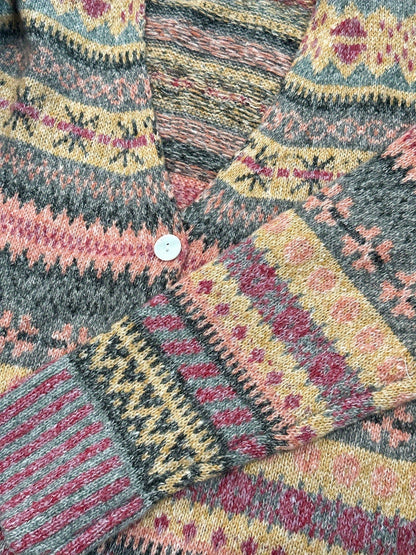 Multicoloured Jacquard Cardigan