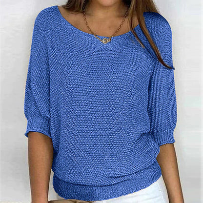 Fine Knit 3/4 Sleeve Jumper